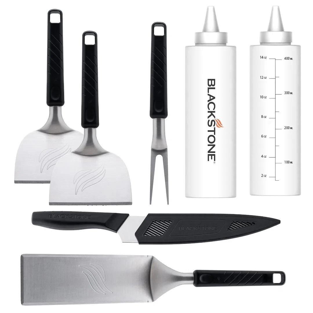5301 – N ATLANTIC I Griddle Accessory Kit, Use To Cook With Two 16 Ounce Squeeze Bottles/ Two Hibachi Spatulas/ Carvi...